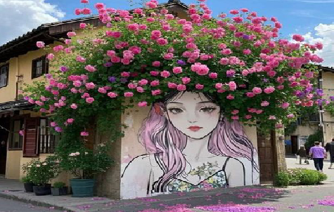  白玉怎么设计网红打卡墙绘