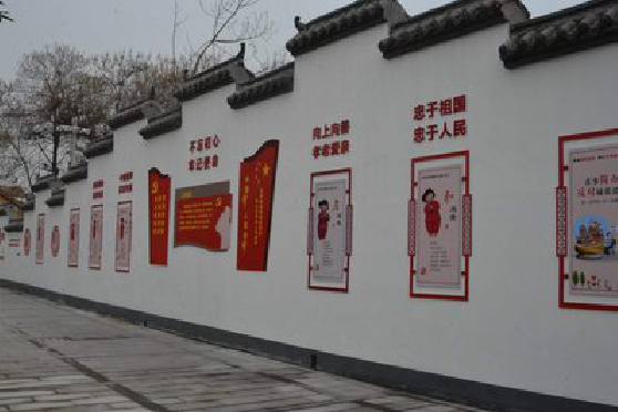  白玉墙体彩绘-乡村文化墙