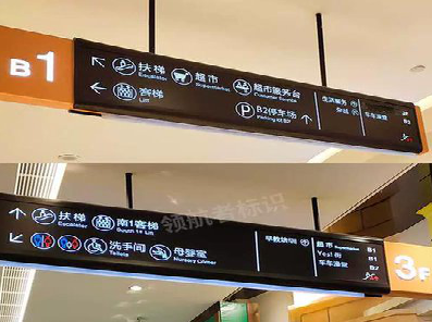白玉如何通过商场标识牌引导客流分布?